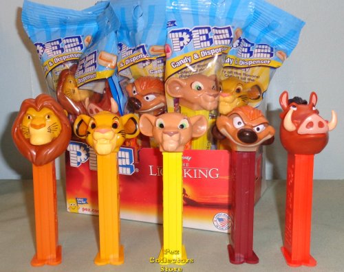 (image for) 2019 Lion King Pez Set Mufasa, Simba, Nala, Pumbaa, Timon MIB