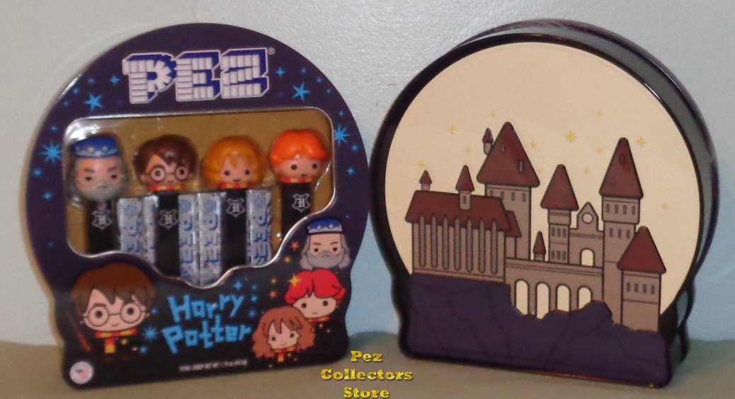 (image for) Dumbledore, Harry Potter, Hermione and Ron Pez Gift Tin - Click Image to Close
