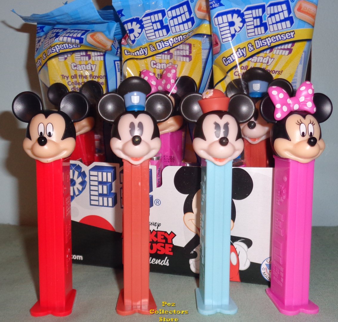 (image for) 2020 Mickey, Minnie, Pillbox Hat Minnie & Steamboat Willie MIB