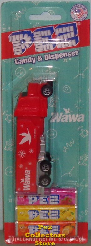 (image for) 2020 Wawa Snowflakes Truck Rig Promotional Pez - Click Image to Close