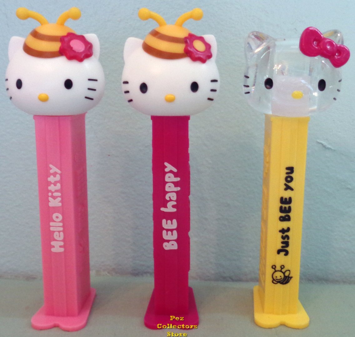 (image for) 2021 Hello Kitty Bee Bonnet Printed Stems Set of 3 - Click Image to Close