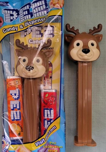 (image for) 2023 Reindeer with No Collar and Black Nose Pez MIB