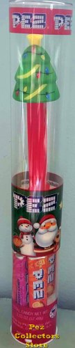 (image for) 2023 Christmas Tree with Light Strings and Garland Red Stem Mint In Tube