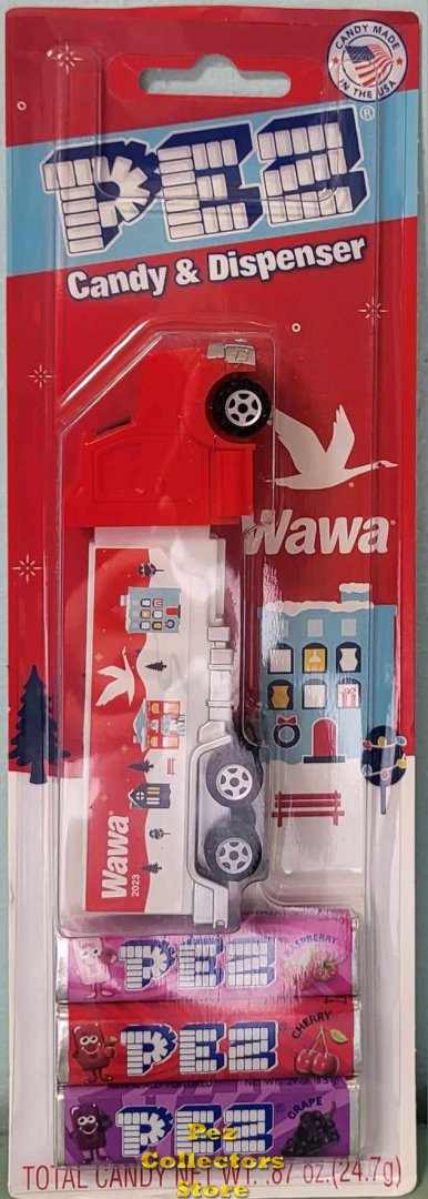 (image for) 2023 Wawa Holiday Houses Promotional Pez Truck MOC