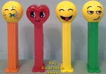(image for) 2024 European Emoji Pez Set of 4 Party, Heart, Tongue and Smirk