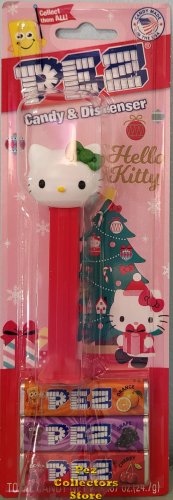 (image for) 2025 Christmas Hello Kitty Thin Whiskers Pez Mint on Card