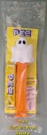 (image for) 2026 Halloween Ghost Pez - Draped Sheet with 2 Big Black Eyes on Orange Stem