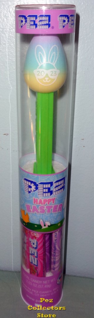 (image for) Exclusive 2023 Bunny on Ombre Easter Egg Pez Mint in Tube - Click Image to Close