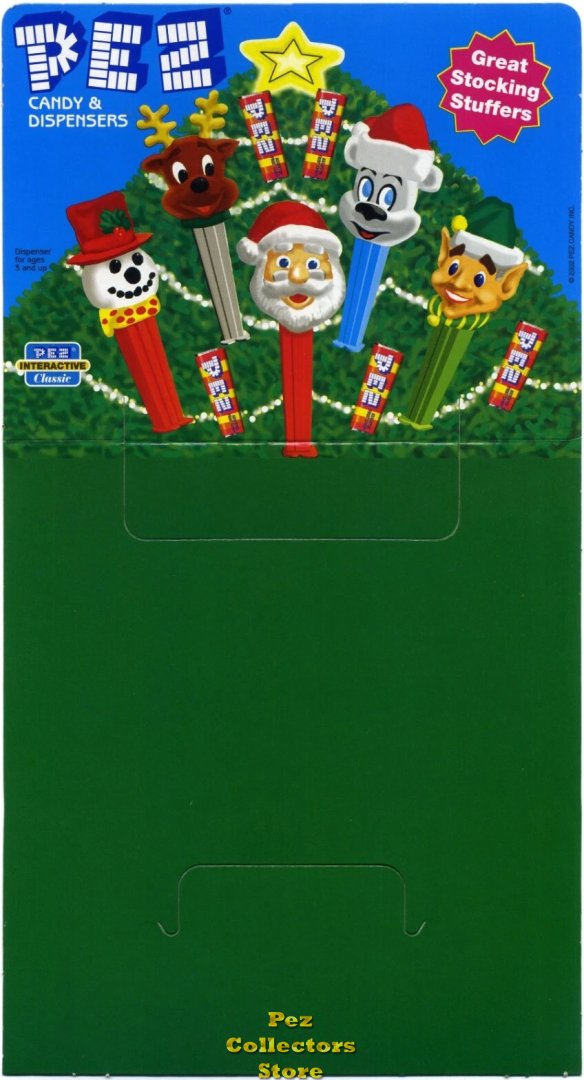 (image for) Christmas Tree with Elf Pez 24ct Counter Display Header Card