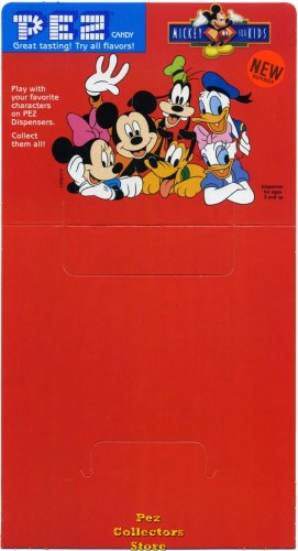 (image for) Disney Mickey For Kids Pez 24ct Counter Display Header Card with Orange NEW Sticker