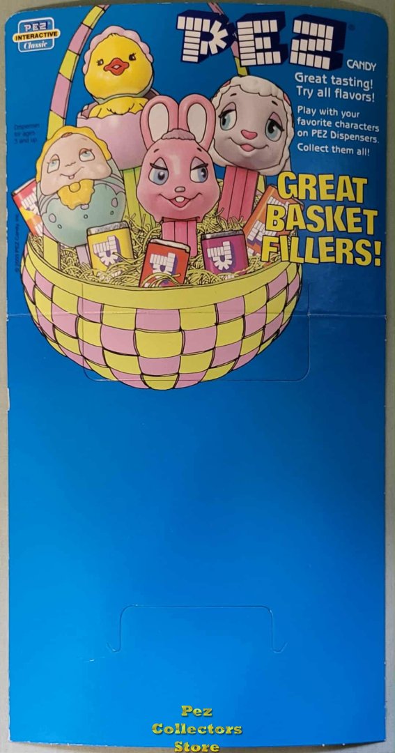 (image for) Easter Basket with Egg Baby Pez 24ct Counter Display Header Card