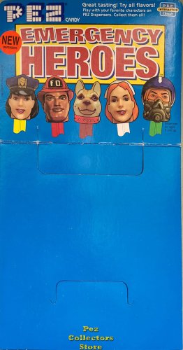 (image for) Emergency Heroes Pez 24ct Counter Display Header Card with Orange NEW Sticker