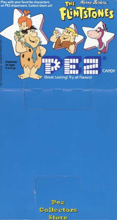 (image for) Flintstones Pez 24ct Counter Display Header Card