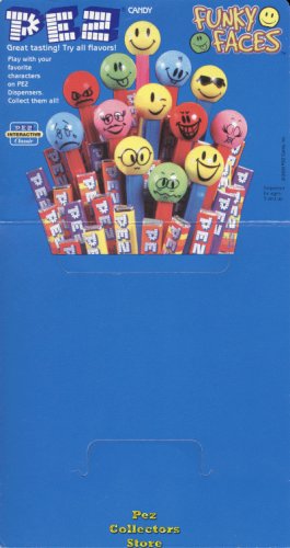 (image for) Funky Faces Pez 24ct Counter Display Header Card