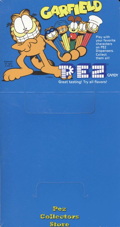 (image for) Garfield Series 2 Pez 24ct Counter Display Header Card