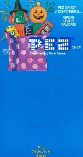 (image for) Halloween Die Cut Pumpkin and 3 pc Witch Pez 24ct Counter Display Header Card
