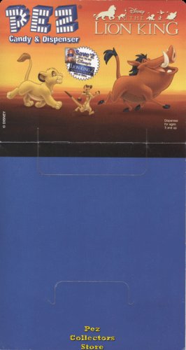 (image for) Lion King Pez 24ct Counter Display Header Card