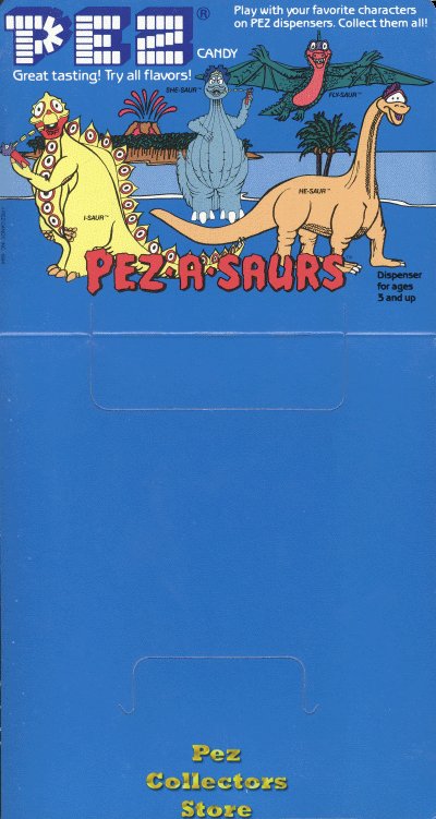 (image for) Pez-a-saurs Pez 24ct Counter Display Header Card