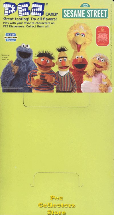 (image for) Sesame Street Pez 24ct Counter Display Header Card