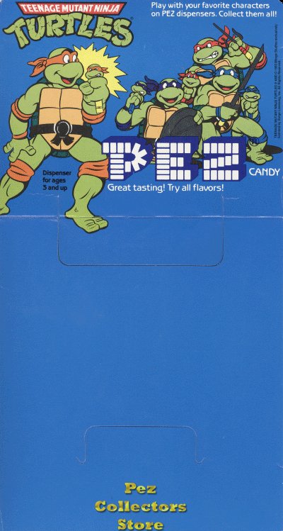 (image for) Teenage Mutant Ninja Turtles Pez 24ct Counter Display Header Card