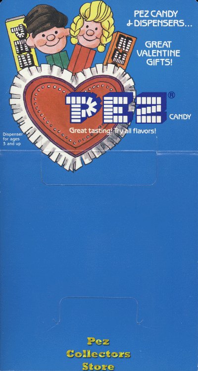 (image for) Valentine Pez Pal Boy and Girl Pez 24ct Counter Display Header Card