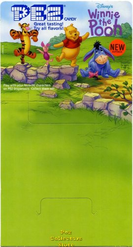 (image for) Winnie the Pooh Pez 24ct Counter Display Header Card with Orange NEW Sticker