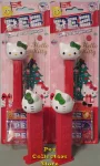 (image for) 2025 Christmas Hello Kitty Thick and Thin Pez Variation Pair Mint on Card