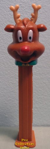 (image for) 2012 Christmas Pez New Red Nosed Reindeer with 2 dots Loose