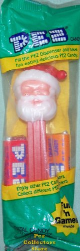 (image for) Santa Clause C Pez, Closed Eyes 3.9 thin feet MIB