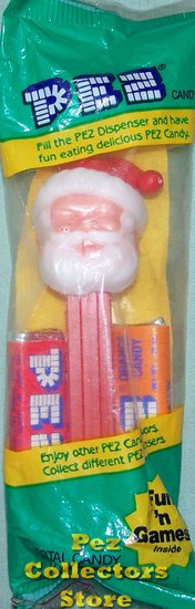 (image for) Santa Clause C Pez, Closed Eyes 3.9 thin feet MIB - Click Image to Close