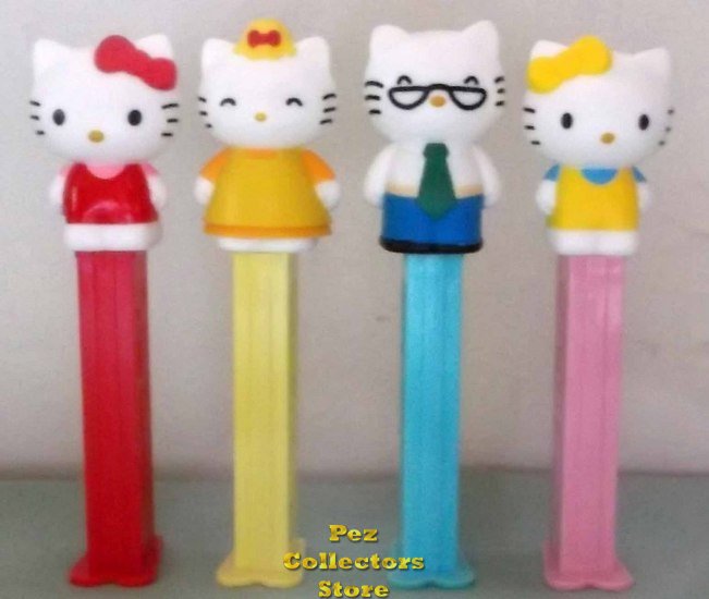 (image for) Loose 40th Anniv. Full body Hello Kitty, Mama, Papa, Mimi Pez