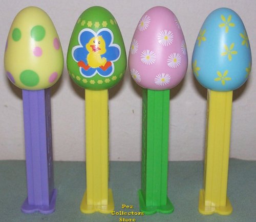 (image for) 2013 set of 4 Easter Egg Pez Loose