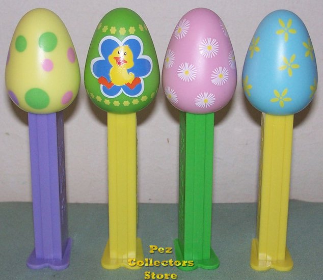 (image for) 2013 set of 4 Easter Egg Pez Loose