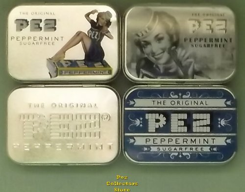 (image for) 4 Nostalgic Empty Pez Candy Tins Loose - Save on Shipping