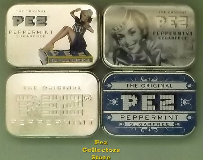 (image for) 4 Nostalgic Empty Pez Candy Tins Loose - Save on Shipping
