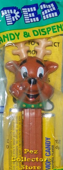 (image for) 9 spot Reindeer Pez 2002 Christmas Release MIB - Click Image to Close