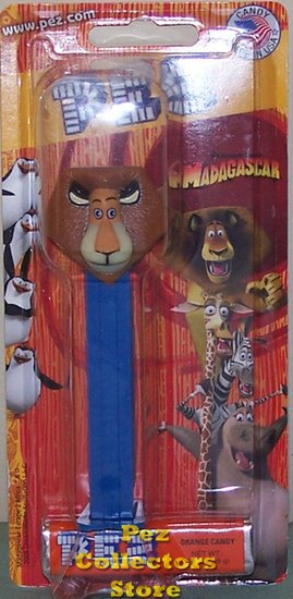 (image for) 2008 Alex the Lion Pez from Madagascar MOC