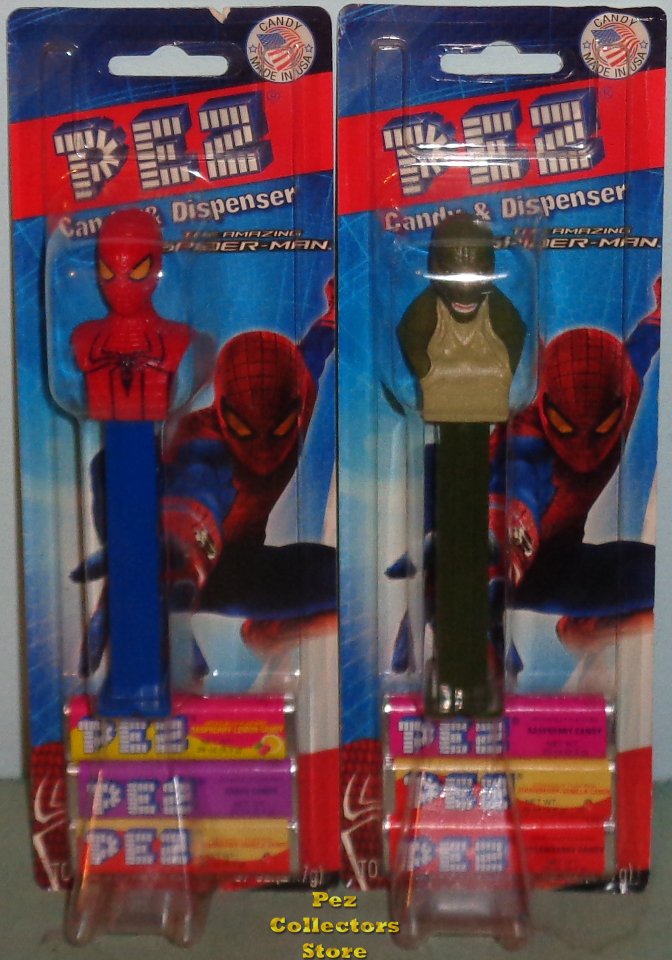 (image for) Amazing Spiderman and Lizardman Pez 2012 Marvel Comics MOC