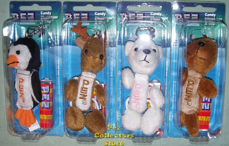 (image for) Arctic Babies Plush Pez Petz Set of 4 - Click Image to Close