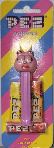 (image for) Arlene Pez from Garfield Series I Lavender No Country Stem Mint on Striped Card