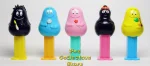 (image for) Set 015 Barbapapa Mini Pez Dispenser Set of 5 with Eggs and Bands