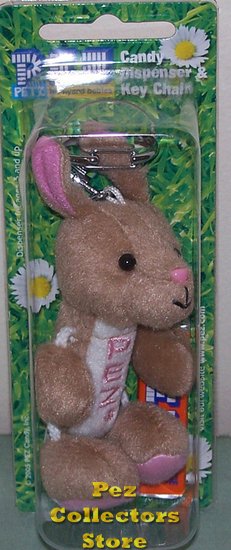 (image for) Barnyard Babies Daisy and Grass Brown Bunny Keychain