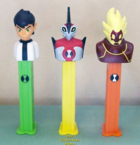 (image for) Ben 10, Heat Blast and Way Big Set of 3 European Pez Loose