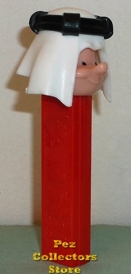 Black Band Sheik White Burnoose Pez Pal Vintage 3.4 Red NF