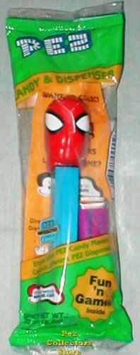 (image for) Blue Stem Big Head Spiderman Pez MIP