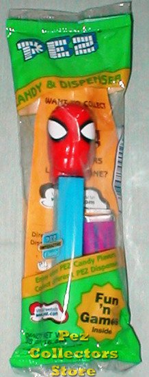 (image for) Blue Stem Big Head Spiderman Pez MIP