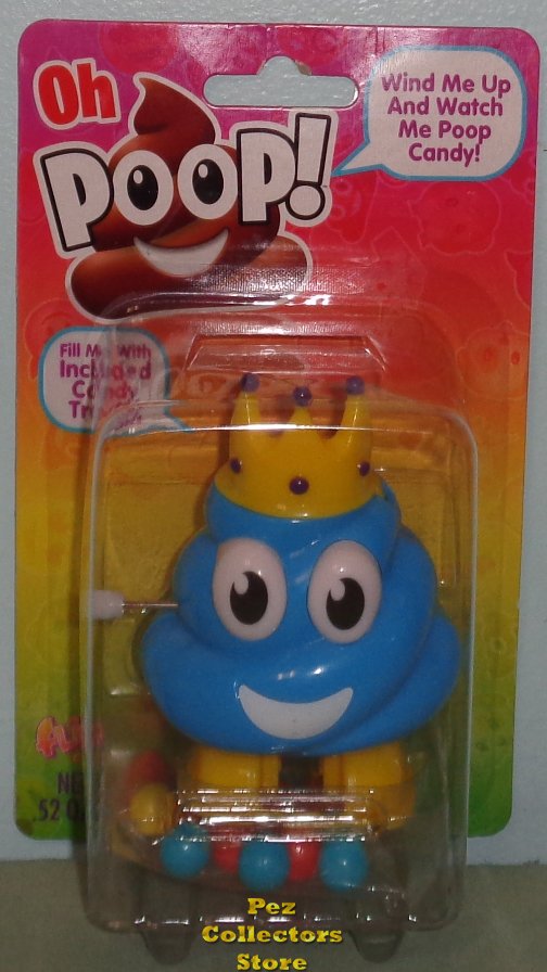 (image for) Oh Poop! Blue Poop with Crown Wind-up Walking Pooper MOC
