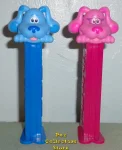 Loose Blue and Magenta Pez from Blues Clues