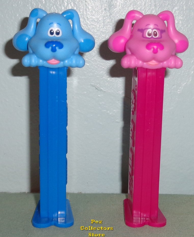 (image for) Loose Blue and Magenta Pez from Blues Clues
