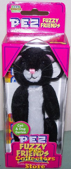 (image for) Cat and Dog Series Boo the Cat Pez Plush - Click Image to Close